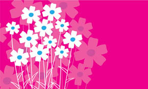 Flowers of love card